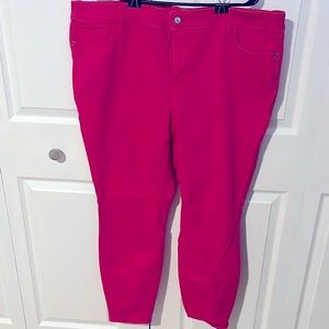 Old Navy Pink Rockstar Super Skinny Jeggings Sz 22